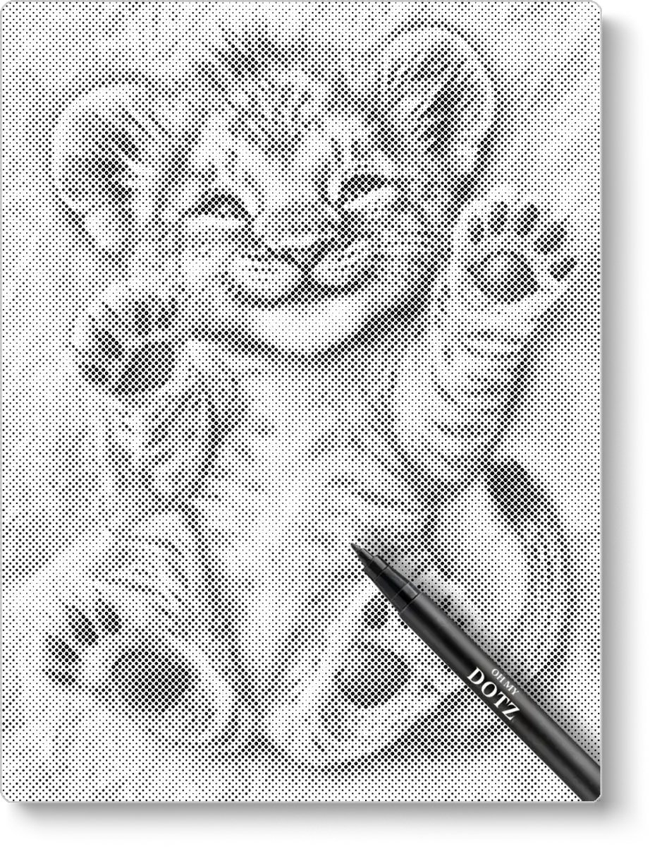 Leeuwen Welpje | Stippelschilderij | 40x50cm | Dot painting | Oh My Dotz | One color dots | Diamond painting & Schilderen op nummer alternatief | Cadeau